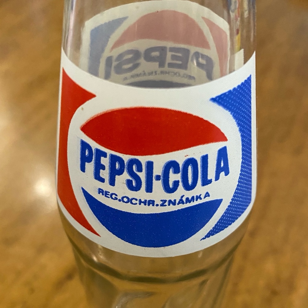 PEPSI vintage Czech Republic glass bottle
